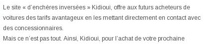 article de tout paris sur Kidioui