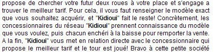 article de Caradisiac sur Kidioui