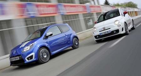 twingo rs gordini vs fiat 500 abarth