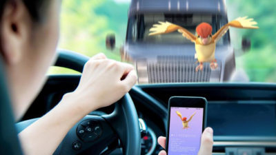 pokemon go au volant