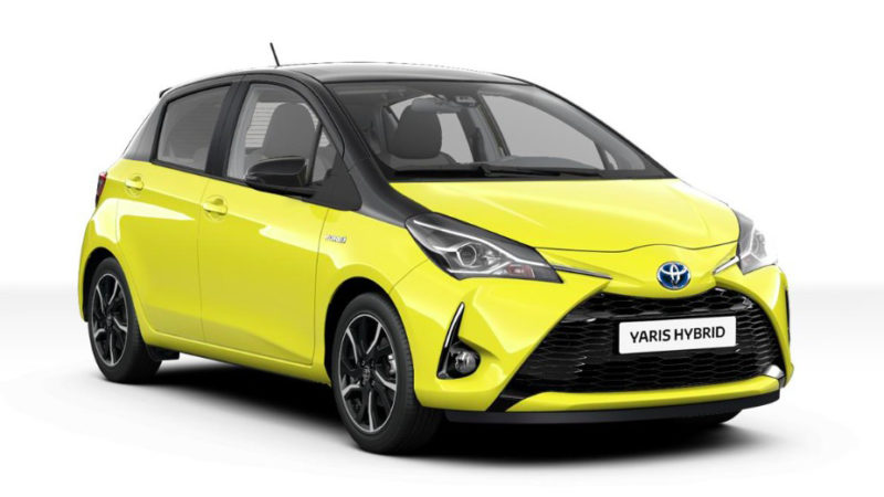 toyota yaris hybride collection jaune